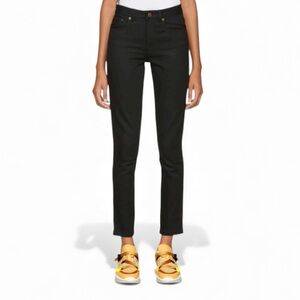 A.P.C. High Standard Premium Japanese Denim Black Ankle Skinny Jeans Size 24